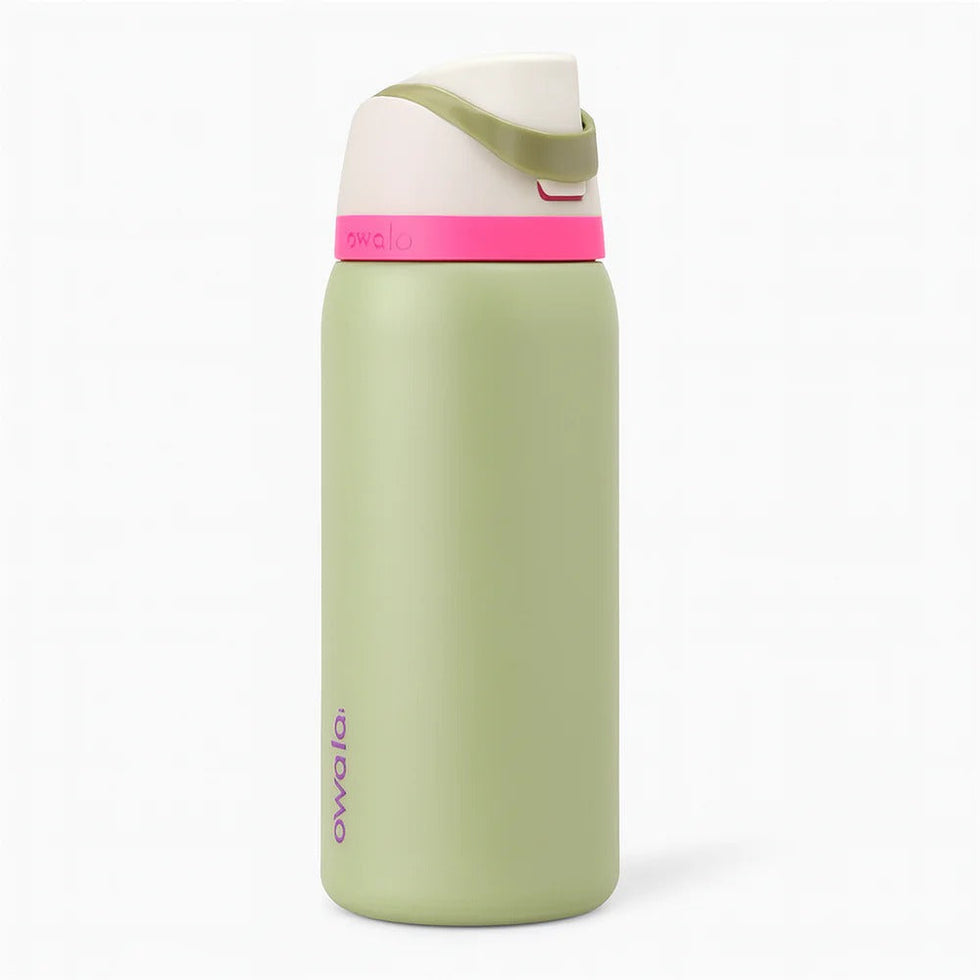 Owala FreeSip® Insulated Stainless Steel Water Bottle – 32oz Green MJ