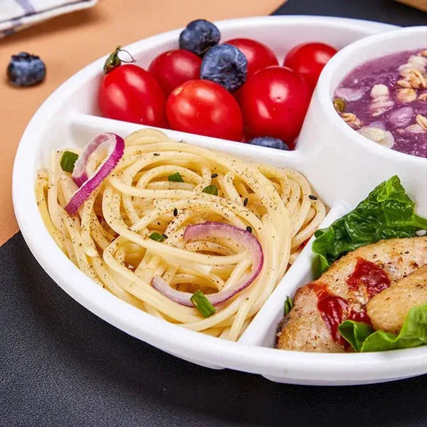 4 compartment plastic dinner plate - Food-Safe - Clarify.pk