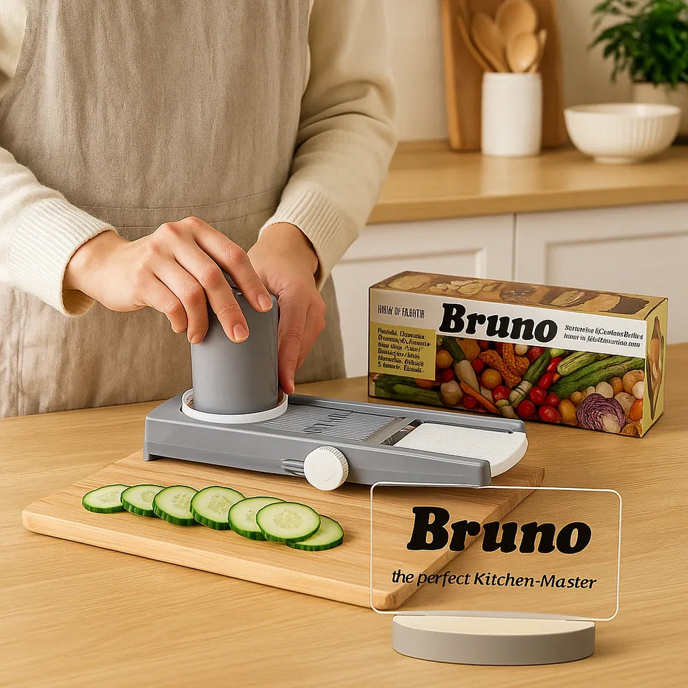 Kitchen Master Bruno Slicer – Multi-Function Vegetable & Fruit Cutter - Clarify.pk