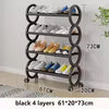 4 Layer Shoe Rack with Rollers - Stylish & Mobile - Clarify.pk