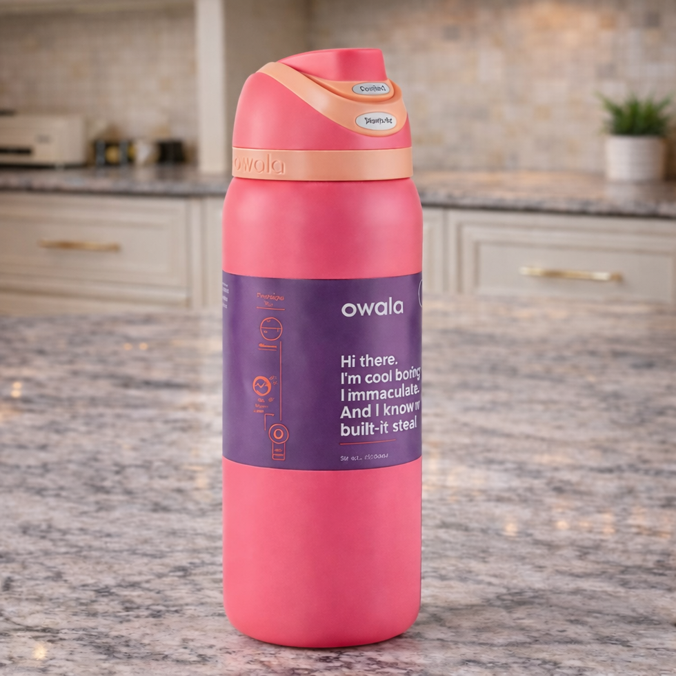 Owala FreeSip® Insulated Stainless Steel Water Bottle – 32oz Dark Pink MJ