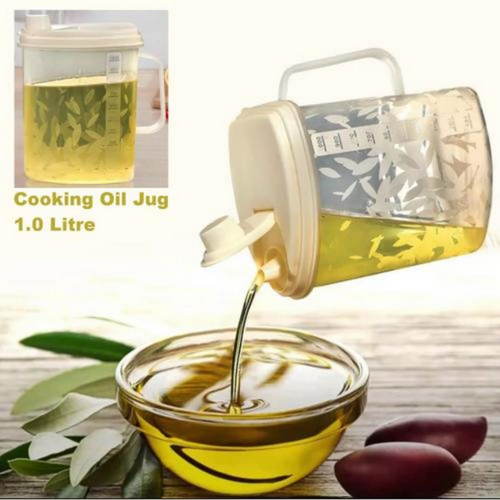 Plastic Oil Jug 1000ml – Leak-Proof Kitchen Dispenser AS