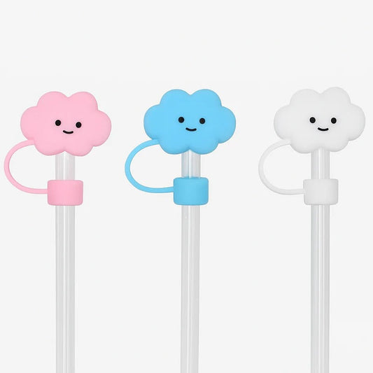 Cloud Silicone Straw Stopper – Anti-Dust & Spill-Proof Topper MJ