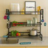 Expandable 2 Tier Over the Sink Rack - Kitchen Organizer - Clarify.pk