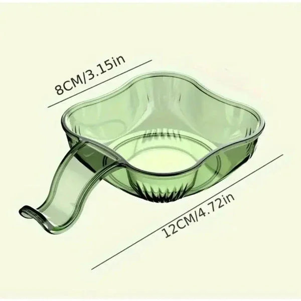 Transparent sauce dip 6 bowls set - green glass - Clarify.pk