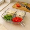 4 Section Acrylic Tray for Kitchen Storage - Clarify.pk