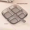 4 Section Acrylic Tray for Kitchen Storage - Clarify.pk