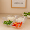 4 Section Acrylic Tray for Kitchen Storage - Clarify.pk
