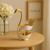 Swan Figurine Home Decor with Gold Finish - Clarify.pk