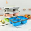 Collapsible Silicone Lunch Box with Compartments - Clarify.pk