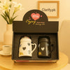 Couple Mugs Gift Set Mr & Ms Hearts Design - Clarify.pk