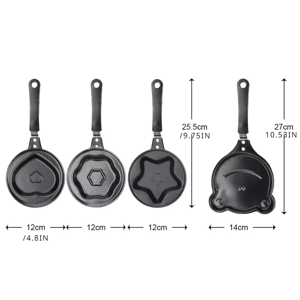 Creative Cartoon Mini Omelette Pan Set (random design )(each) - Clarify.pk