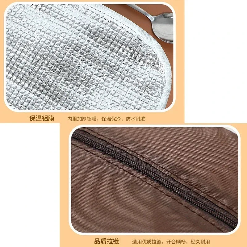 Cute Thermal Bag for Food (Random Color) - Clarify.pk