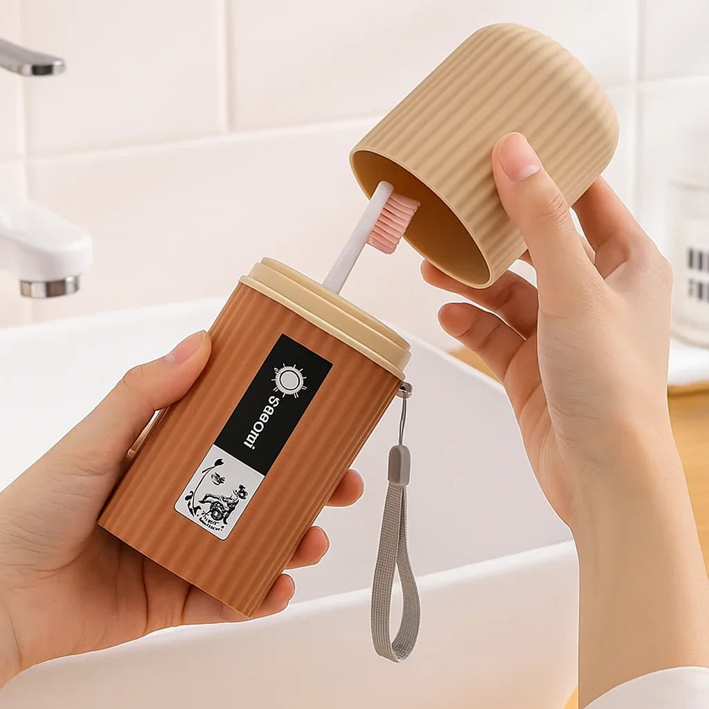 Travel Toothbrush Holder Box – Portable Hygiene Case - Clarify.pk