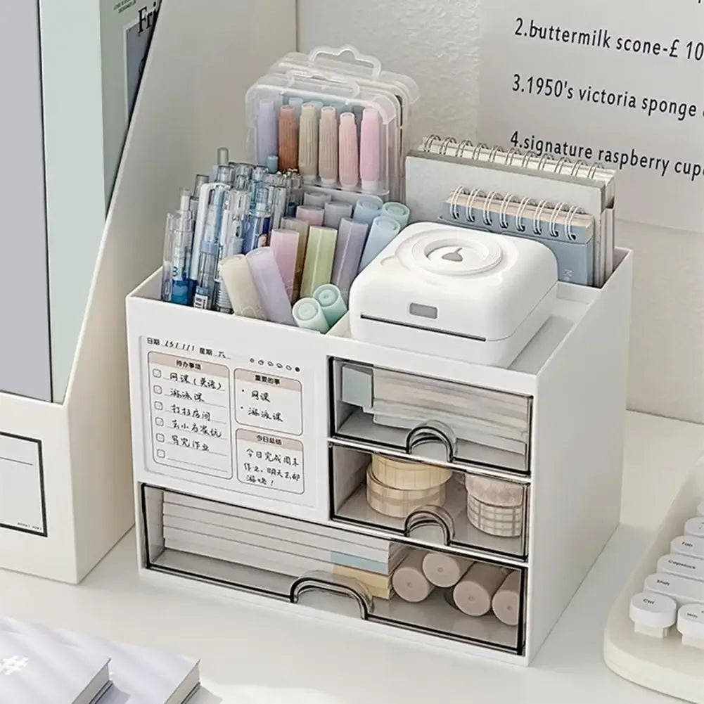 Desktop Organizer with Drawers - Pen Holder & Storage Box | Clarify.pk ...