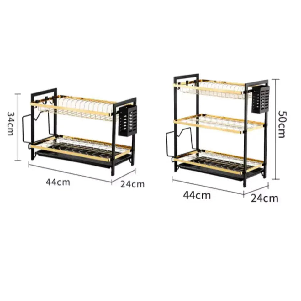 Dish Drying Rack with Utensil Holder - Clarify.pk