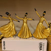 Golden Sufi Dervish Figurines – Set of 3 Décor - Clarify.pk