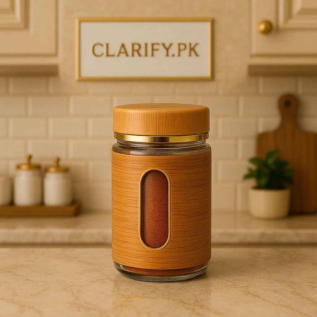 Glass Salt & Pepper Container – Kitchen Spice Shaker - Clarify.pk