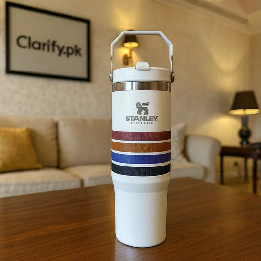 Stanley 30oz Travel Tumbler – White Edition - Clarify.pk