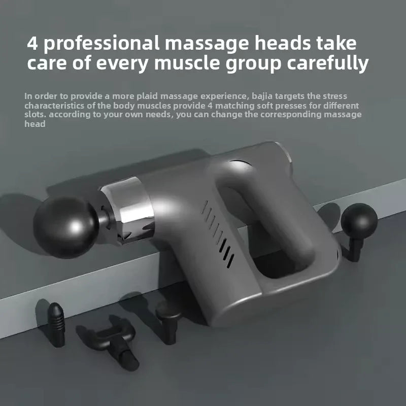 Electric Muscle Relaxation Massager with 4 Heads - Clarify.pk