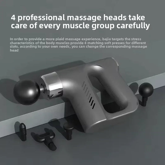 Electric Muscle Relaxation Massager with 4 Heads - Clarify.pk
