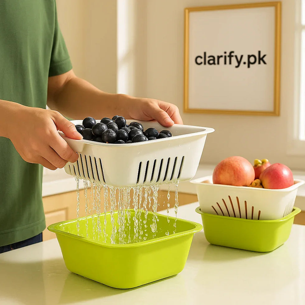 Vegetable Wash Basket – Kitchen Sink Strainer - Clarify.pk