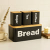 Bread Box Set with Bamboo Lid – Kitchen Storage - Clarify.pk