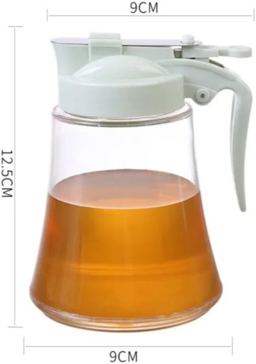 Honey Dispenser No Drip - Easy Squeeze Syrup Dispenser Bottle for Efficient Serving, Ideal Honey Squeeze Jar for Kitchen & Coffee Bar, Mess-Free Solution