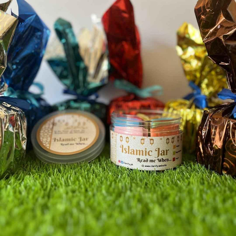 90+ Quranic Ayat Jar Gift Set with Wrap - Clarify.pk