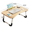 Foldable Laptop Desk with Cup Holder & Phone Stand - Clarify.pk