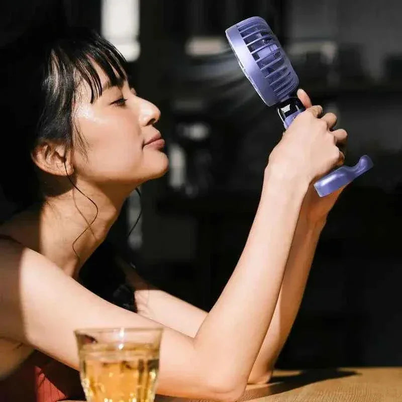 Foldable USB Table Fan with LED Display - Clarify.pk