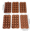 Silicone Chocolate Mold Flexible (Random design) - Clarify.pk