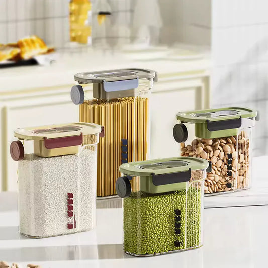 Airtight Grain Storage Container Set - Clarify.pk