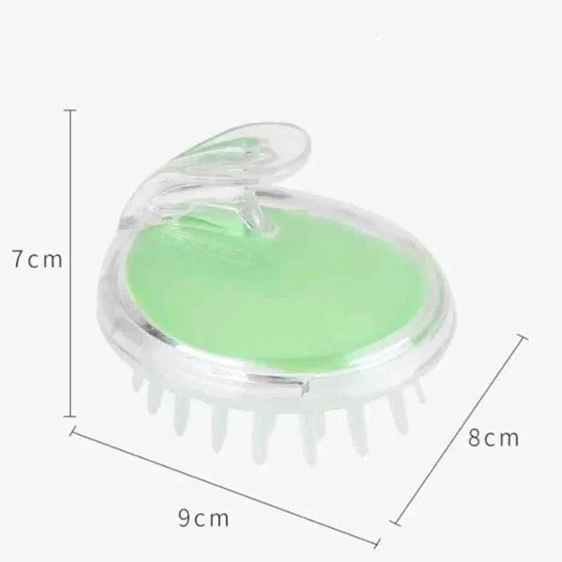 Silicone Scalp Massage Brush with Soft Bristles - Clarify.pk