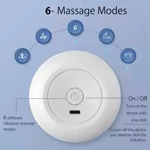 Handheld muscle massager for back pain with 6 massage modes and easy on off button