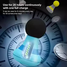 Handheld muscle massager for back pain with long battery life and ergonomic design by Clarify.pk