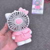 Hello Kitty Handheld Fan - Cute USB Rechargeable - Clarify.pk