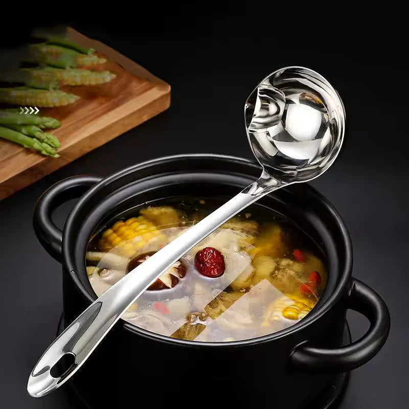 Stainless Steel Oil Separator Spoon - Durable Kitchen Tool - Clarify.pk