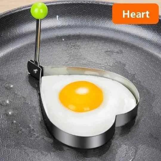 4pcs Stainless Steel Egg Moulds Set for Perfect Shaped Eggs - Clarify.pk