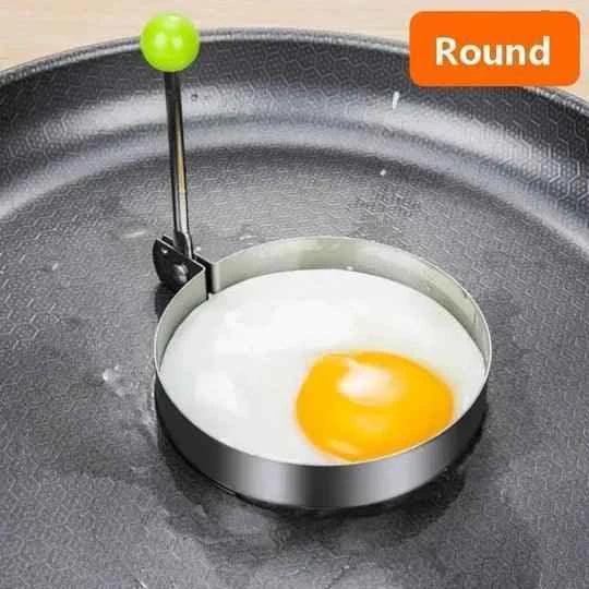 4pcs Stainless Steel Egg Moulds Set for Perfect Shaped Eggs - Clarify.pk
