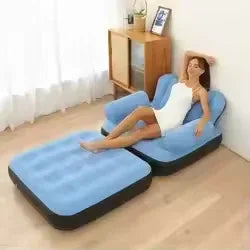 Inflatable Sofa Bed - Comfortable & Portable - Clarify.pk