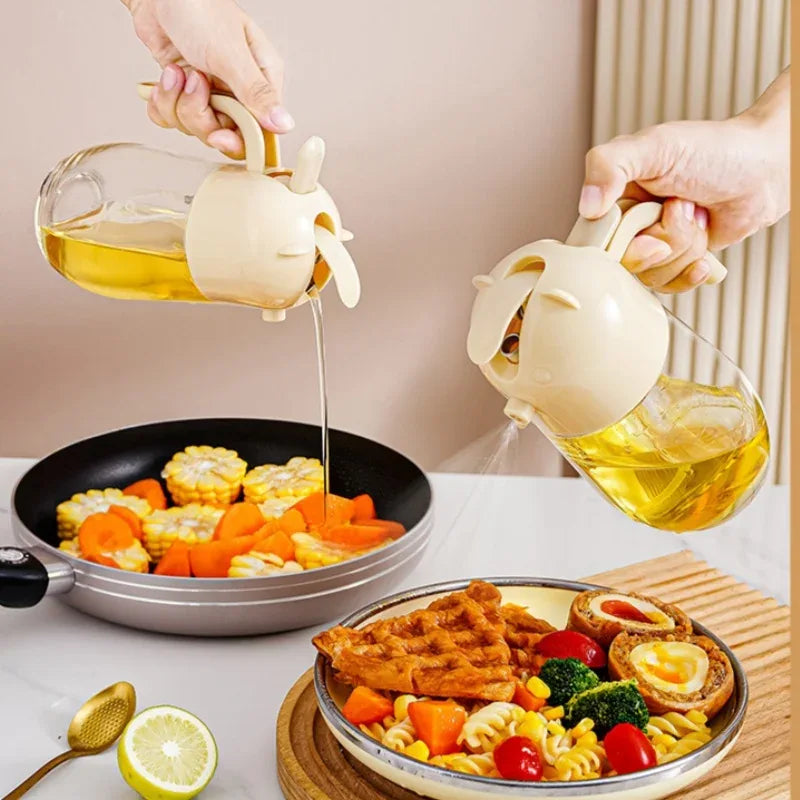 2 in 1 Olive Oil Dispenser with spray & pour - Clarify.pk