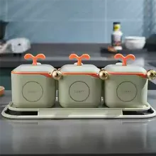 3 Piece Spice Container Set for Kitchen - Clarify.pk