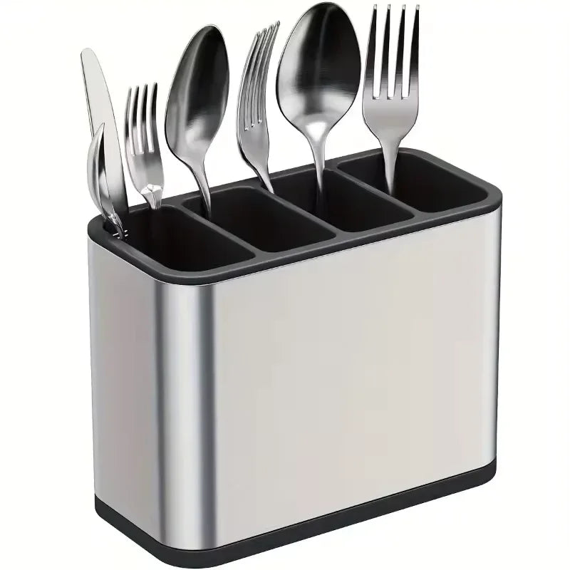Stainless Steel Kitchen Cutlery Organizer - Clarify.pk