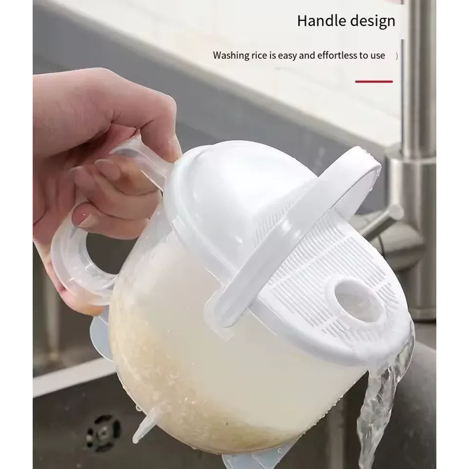 Rice Strainer with Handle for Easy Washing - Clarify.pk