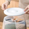 10KG Kitchen Storage Container with Three Compartments - Clarify.pk