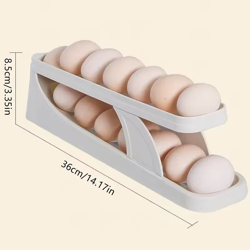 Scrolling Egg Holder Storage box 15-Egg Rack - Clarify.pk