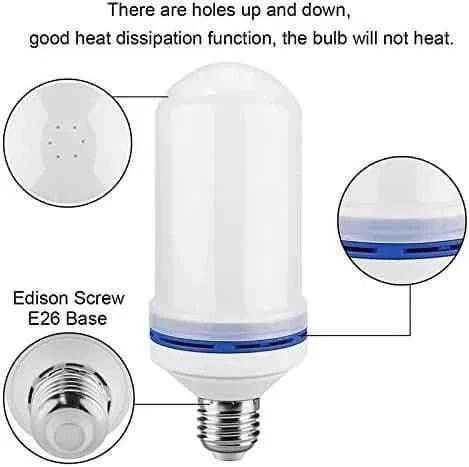 LED Flame Effect Bulb for Cozy Lighting - Clarify.pk