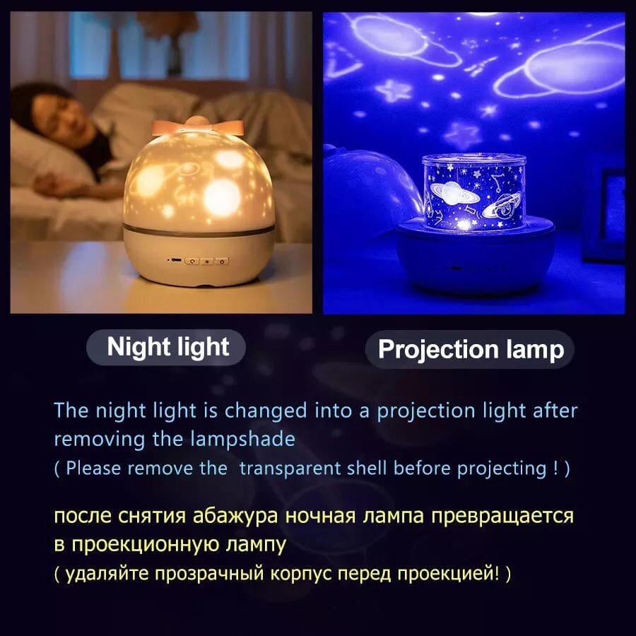 LED Night Light Projector with Unicorn Design - Clarify.pk