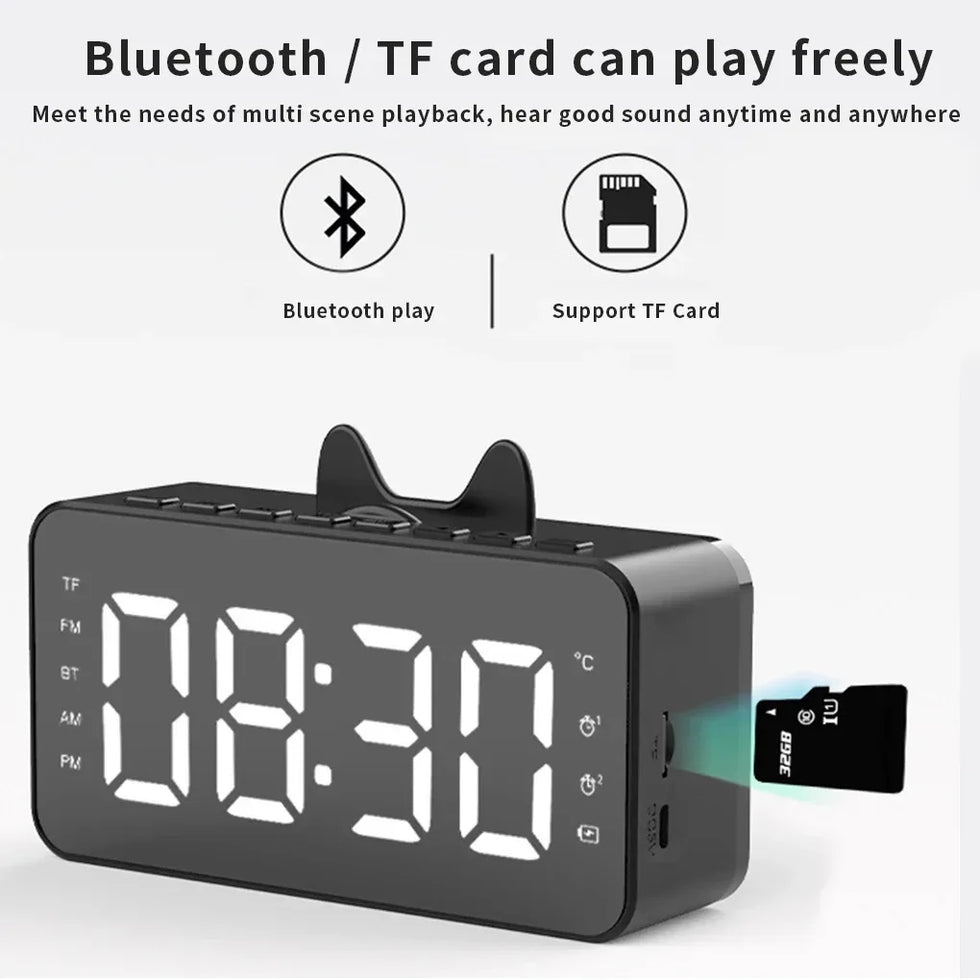 Multifunctional Alarm Clock with Temperature Display - Clarify.pk